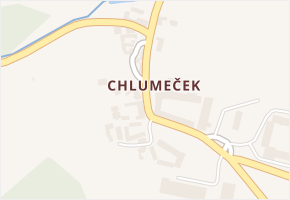 Chlumeček v obci Křemže - mapa části obce