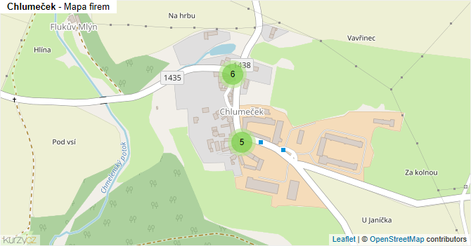 Chlumeček - mapa firem