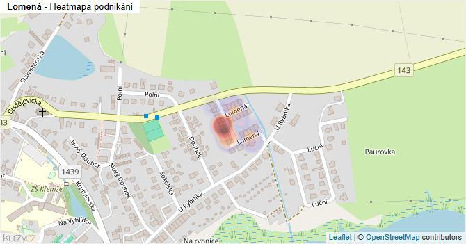 Lomená - mapa podnikání