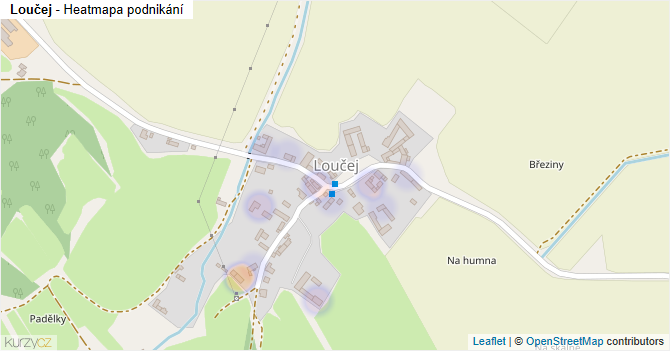Loučej - mapa podnikání