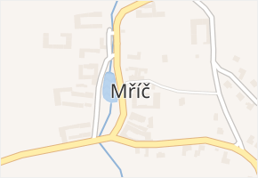 Mříč v obci Křemže - mapa části obce