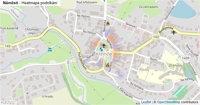 Náměstí - mapa podnikání