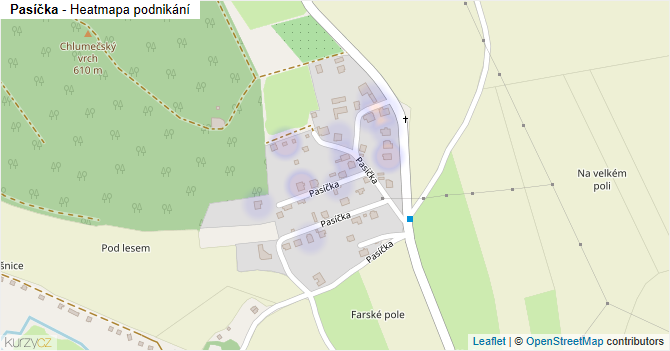 Pasíčka - mapa podnikání