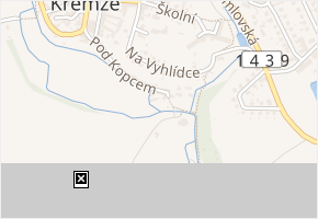 Pod Kopcem v obci Křemže - mapa ulice