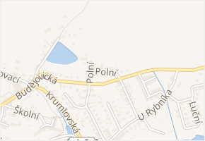 Polní v obci Křemže - mapa ulice