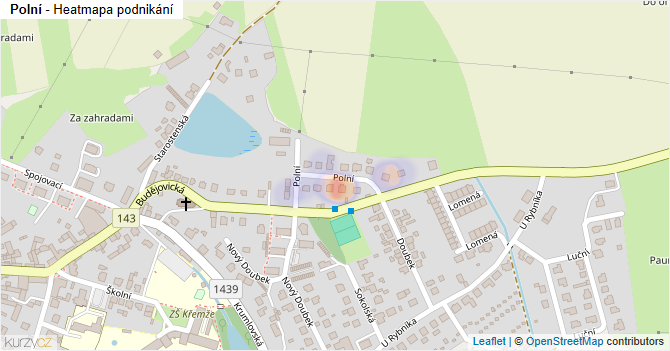 Polní - mapa podnikání