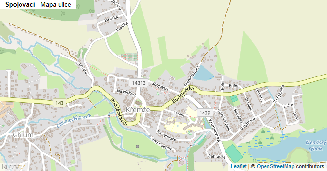 Spojovací - mapa ulice