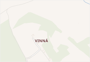 Vinná v obci Křemže - mapa části obce