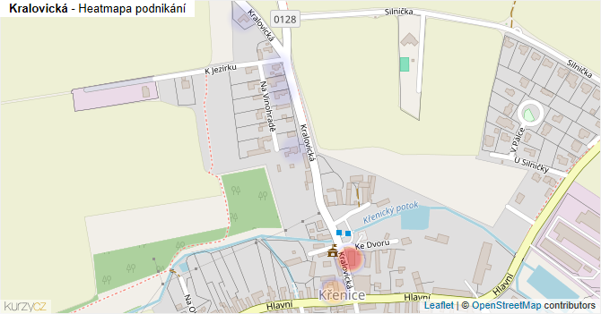 Kralovická - mapa podnikání