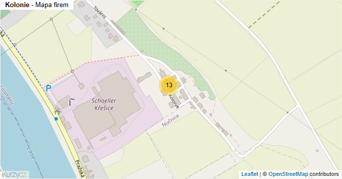 Kolonie - mapa firem