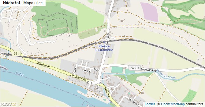 Nádražní - mapa ulice