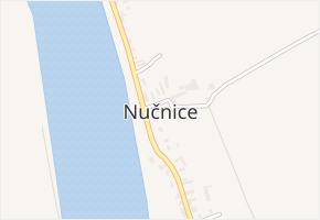 Nučnice v obci Křešice - mapa části obce