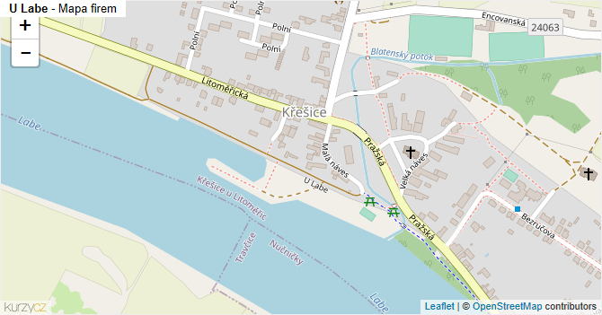 U Labe - mapa firem