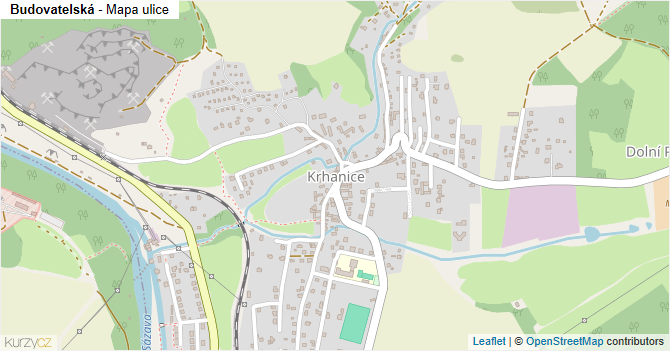 Budovatelská - mapa ulice
