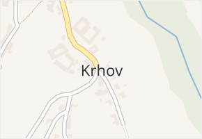 Krhov v obci Krhov - mapa části obce