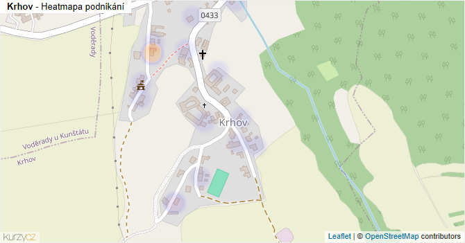 Krhov - mapa podnikání