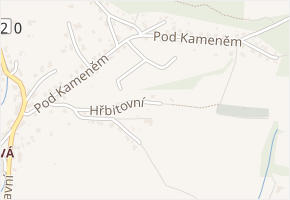 Hřbitovní v obci Krhová - mapa ulice