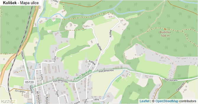Kulíšek - mapa ulice