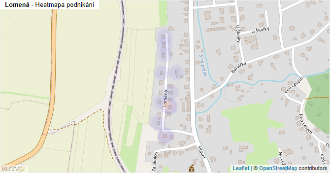 Lomená - mapa podnikání