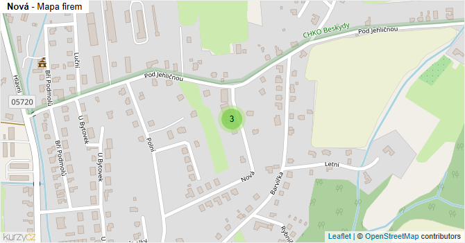Nová - mapa firem