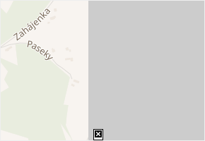 Paseky v obci Krhová - mapa ulice