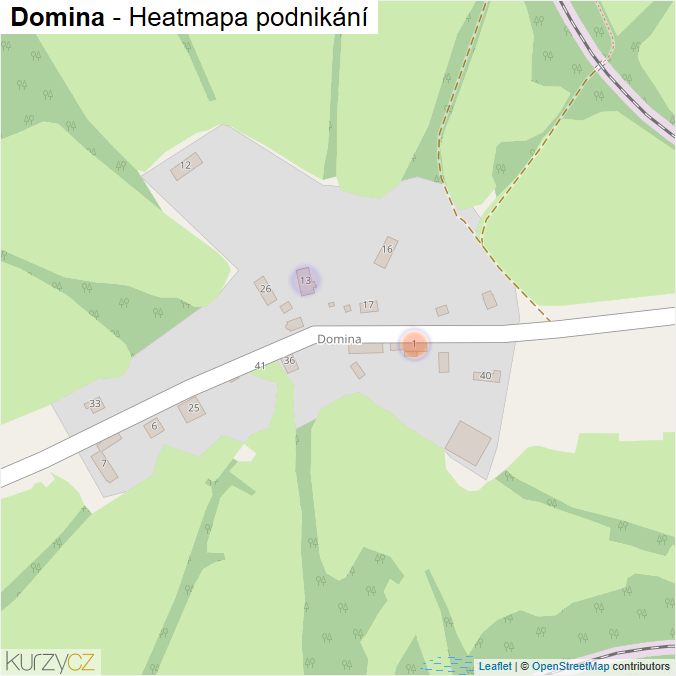 Mapa Domina - Firmy v části obce.