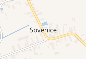 Sovenice v obci Křinec - mapa části obce