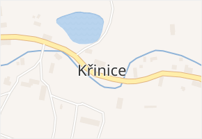 Křinice v obci Křinice - mapa části obce