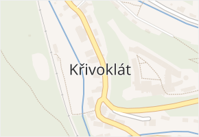 Křivoklát v obci Křivoklát - mapa části obce