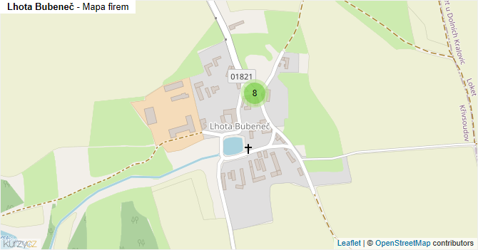 Lhota Bubeneč - mapa firem