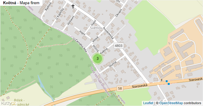 Květná - mapa firem
