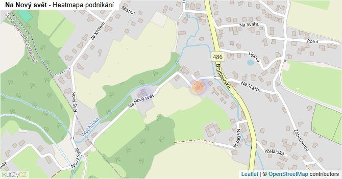 Na Nový svět - mapa podnikání