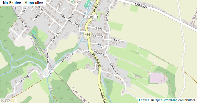 Na Skalce - mapa ulice