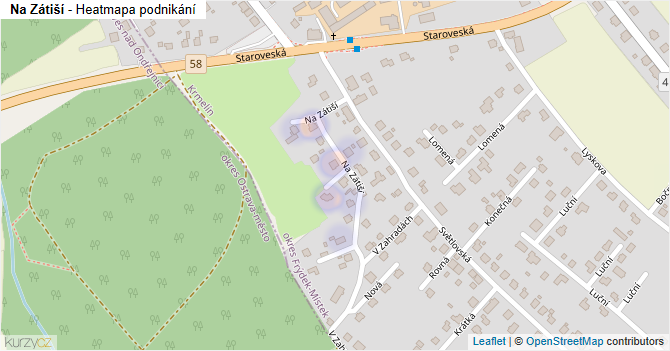 Na Zátiší - mapa podnikání