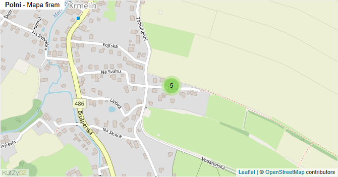 Polní - mapa firem