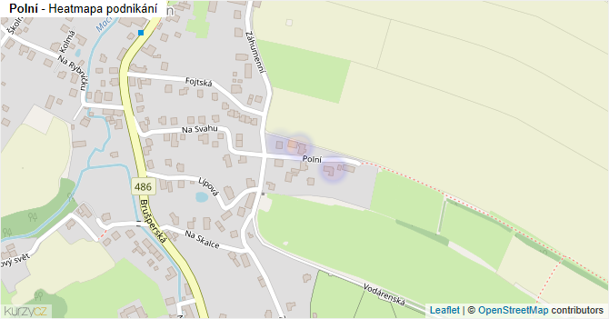 Polní - mapa podnikání