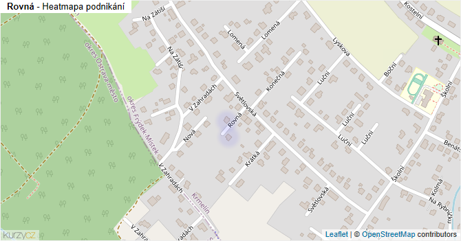 Rovná - mapa podnikání