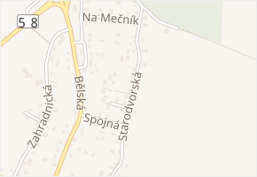 Starodvorská v obci Krmelín - mapa ulice