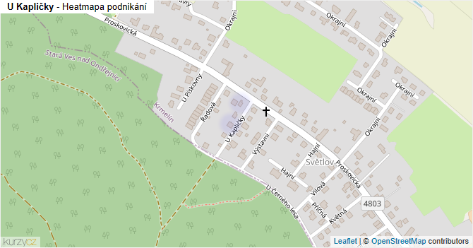 U Kapličky - mapa podnikání