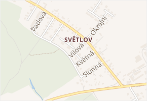 Vilová v obci Krmelín - mapa ulice