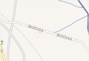 Bližčická v obci Krnov - mapa ulice