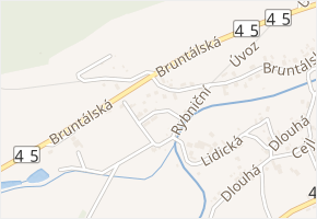 Daliborova v obci Krnov - mapa ulice