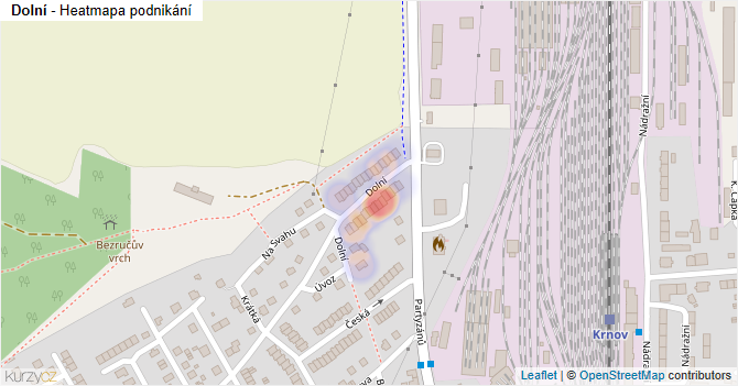 Dolní - mapa podnikání