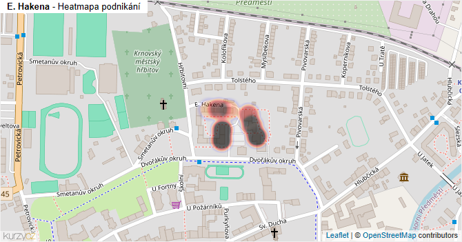 E. Hakena - mapa podnikání