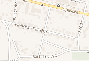Jungmannova v obci Krnov - mapa ulice
