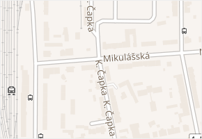 K. Čapka v obci Krnov - mapa ulice