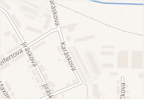 Karáskova v obci Krnov - mapa ulice