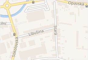 Libušina v obci Krnov - mapa ulice