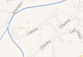 Lidická v obci Krnov - mapa ulice