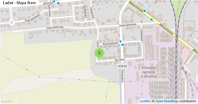 Luční - mapa firem